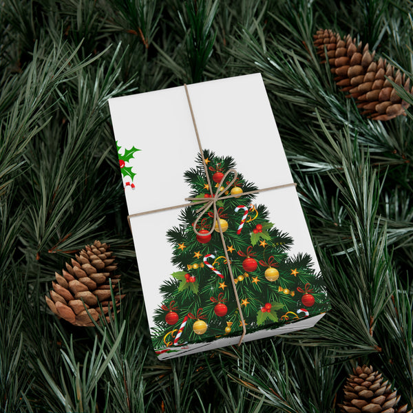 Christmas tree wrapping paper