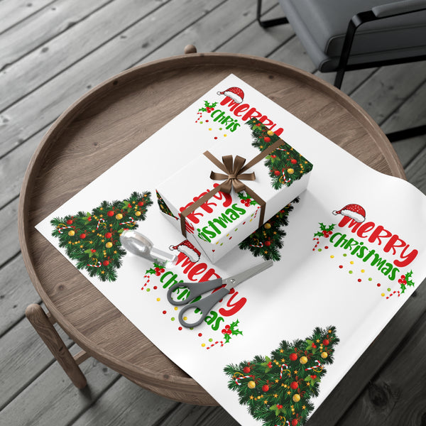 Christmas tree wrapping paper