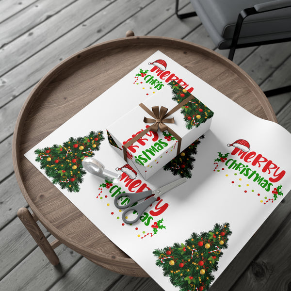 Christmas tree wrapping paper