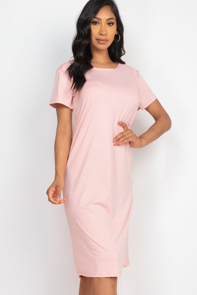 Loose Fit Short Sleeve Dress (CAPELLA) - 1Caribbeanmall