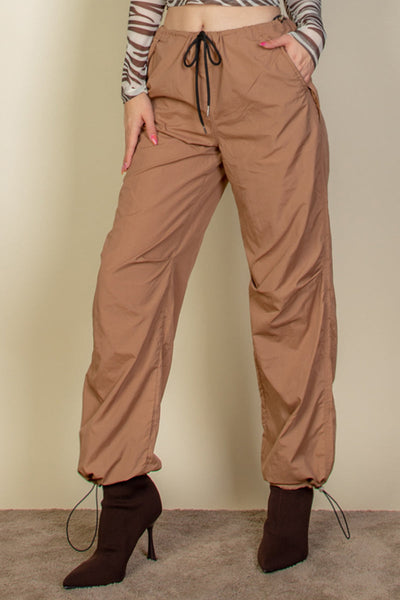 Drawstring Waist Parachute Pants (CAPELLA) - 1Caribbeanmall