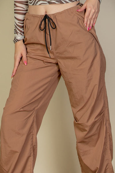 Drawstring Waist Parachute Pants (CAPELLA) - 1Caribbeanmall