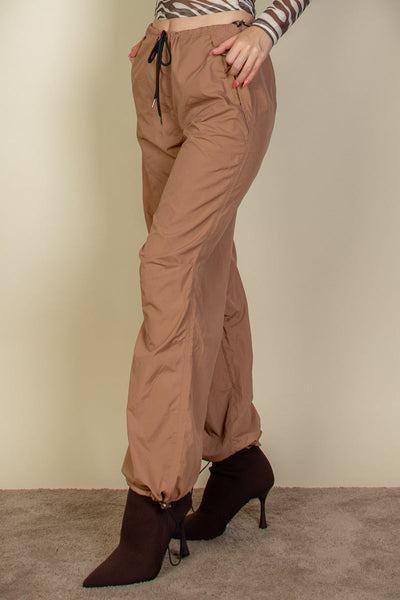 Drawstring Waist Parachute Pants (CAPELLA) - 1Caribbeanmall