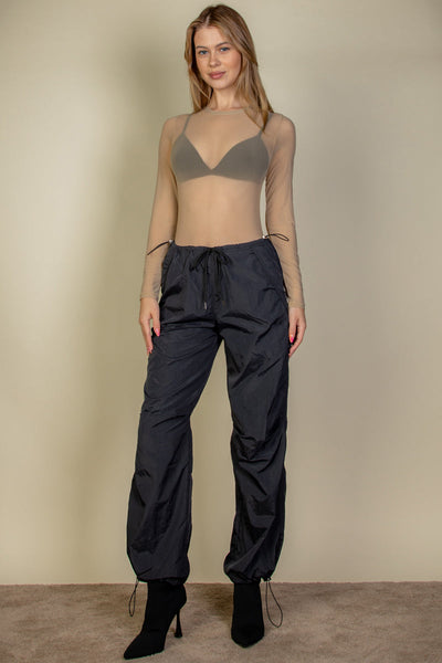 Drawstring Waist Parachute Pants (CAPELLA) - 1Caribbeanmall