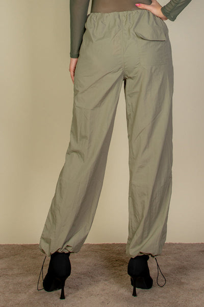 Drawstring Waist Parachute Pants (CAPELLA) - 1Caribbeanmall