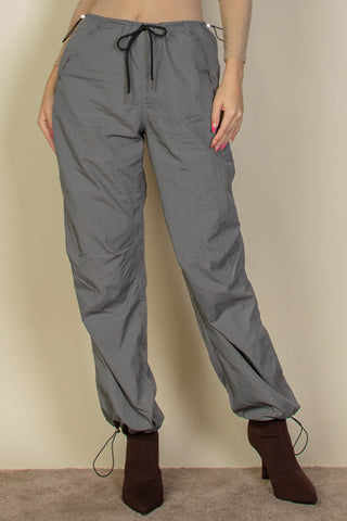 Drawstring Waist Parachute Pants (CAPELLA) - 1Caribbeanmall