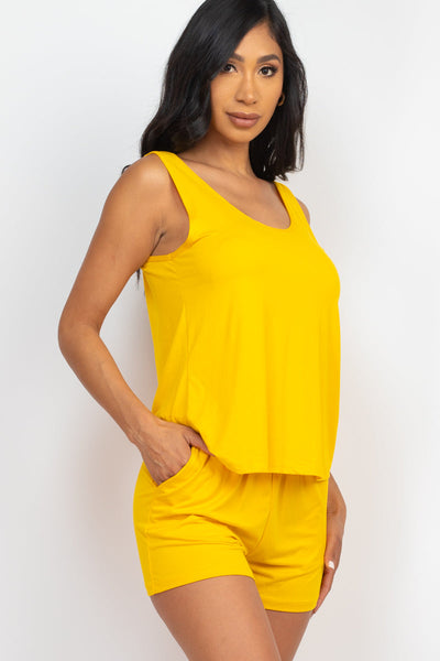 Comfy Tank Top & Shorts Set (collective) - 1Caribbeanmall