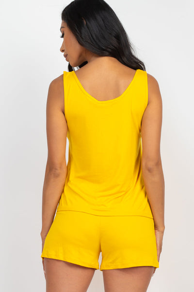 Comfy Tank Top & Shorts Set (collective) - 1Caribbeanmall