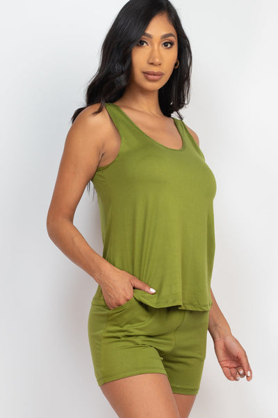 Comfy Tank Top & Shorts Set (collective) - 1Caribbeanmall