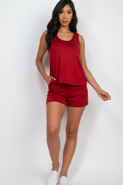 Comfy Tank Top & Shorts Set (collective) - 1Caribbeanmall